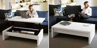 Great solution for desk combined with a coffee table. Convertible Tables Smart And Modern Solutions For Small Spaces Mesas De Centro Brancas Espacos Pequenos Home
