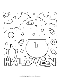 Kids of all ages will have a blast and you won't spend a cent. Halloween Coloring Page Free Printable Pdf From Primarygames