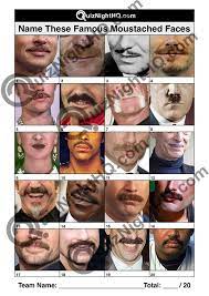 If you fail, then bless your heart. Famous Faces 027 Moustaches Quiznighthq