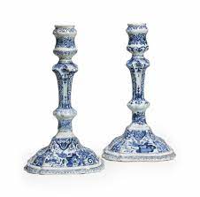 For decorating the interiors of various commercial and residential establishments, these stands are widely used. Pair Of Dutch Delft Blue And White Candlesticks From Early 18th Century Dutch Candlesticks Porcelain Blue White Candle Sticks Blue And White China