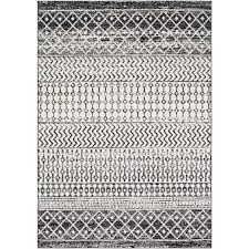 Black And White Striped Rug Png Artistic Weavers Laurine Black White 8 Ft X 10 Ft Area Rug S00151077097 The Home Depot Bohemian Area Rugs Black Area Rugs Southwestern Area Rugs