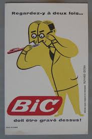 Pub Pour Bic Sur Papier Buvard Pub Ads Vintage Bic Affiches Publicitaires Vintages Publicites Retros Image Publicitaire