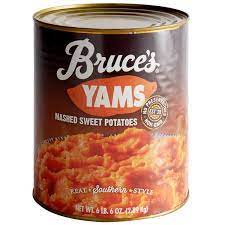 Part of the whirlpool corp. Bruce S 10 Can Mashed Sweet Potatoes 6 Case