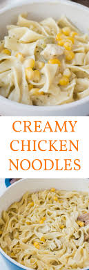 Creamy Chicken And Noodles Recipe Creamy Chicken And Noodles Recipes Food