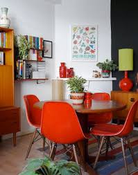 Get The Look The Small Red Dining Chair Eclectic Dining Room Red Dining Room Dining Room Design