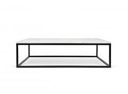 • a natural beauty, this marble top coffee table is made from genuine grey and white italian carrara stone paired with a solid wood frame. Temahome Prairie Coffee Table Marble 120 Black Legs Furgner