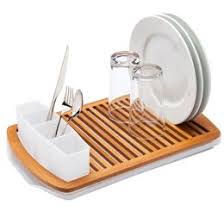 slat bamboo dish rack by umbra
