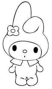 Her room is in the hello kitty, theme. Melody Hello Kitty Coloring Kitty Coloring Hello Kitty