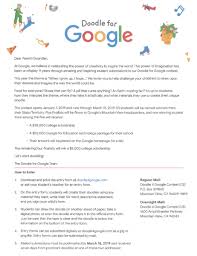 Public will vote for their favorite doodle from the 53 state and territory winners. Doodle For Google Art Contest South Loop Elementary School