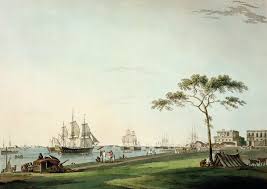 View Taken on the Esplanade, Calcutta, plate I from 'Oriental Scenery', published 1797