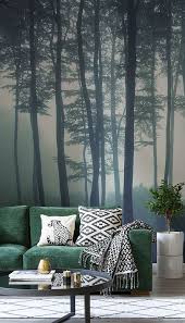 Sea Of Trees Forest Wallpaper Murals Wallpaper Forest Mural Calming Interiors Mural Wallpaper