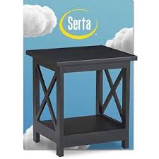 Maybe you would like to learn more about one of these? Serta Bismarck Modern Coffee Side Table With Lower Storage Shelf Rectangle Tabletop With X Shaped Lattice Farmhouse Black