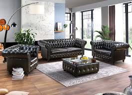 Leather coffee table tufted top sofa stores. Francis Chesterfield Coffee Table With Glass Top