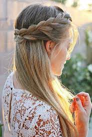 Pretty Half Up French Braid Crown Wedding Hair Style Idea Cool Braid Hairstyles Braided Crown Hairstyles Braided Hairstyles