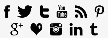 Black social media icons transparent background. Transparent Background Black Social Media Icons Png Png Download Transparent Png Image Pngitem