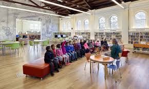 Children S Public Library Furniture Can Be Difficult To Choose Agati Worked Closely With Flp Tacony Branch To Choose T Free Library Library Furniture Library