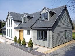 Gorgeous painted brick entry via. External Wall Cladding Options Build It