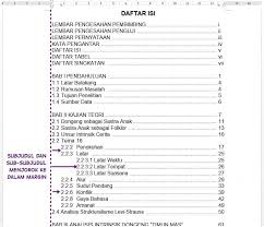 Cara Membuat Daftar Isi Di Ms Word Secara Manual Otomatis