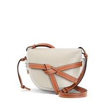 Small Gate Bag In Soft Calfskin Light Oat Soft White Loewe Bags Leather Crossbody Bag Crossbody Bag