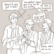 The latest tweets from alisaie (@alisaie_txt). Alisaie X Wol Ffxiv Our Little Family Reunion By Athena Erocith On Deviantart Thats Not A Lalafell It Can T Be The Wol