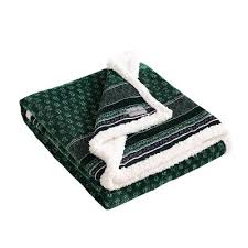 50"x60" Fair Isle Reversible Throw Blanket Green