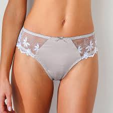 Paiement sécurisé ✓ retour sous 30 jours. Culotte Maille Satinee Et Tulle Brode Calenca Blancheporte