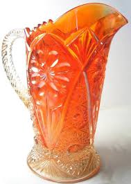 1838 Water Pitcher Carnival Glass Oct 21 2004 Paseo Auction Group In Ca Carnival Glass Carnival Glassware Colored Glassware This glassware was designed to be bold and stand out, so look for pieces that catch your eye. 1838 water pitcher carnival glass