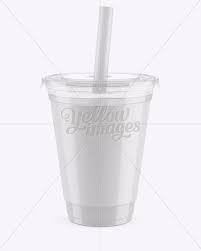 Empty Bubba Tea Cocktail Cup Plastic Cups Design Bubble Tea