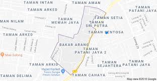 Kawasan perindustrian sungai petani sungai petani corner semi d factory for rent iproperty com my. Map Of Bakar Arang 08000 Sungai Petani Kedah Map Kedah Chart