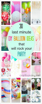 Easy Diy Birthday Decorations For Kids Last Minute Diy Balloon Ideas Craftionary Diy Birthday Decorations Balloon Diy Diy Balloon Decorations