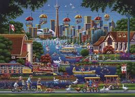 Maybe you would like to learn more about one of these? Toronto Island 1000 Pieces Dowdle Folk Art Puzzle Warehouse