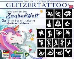 06082019 erkunde annabergells pinnwand elfen tattoo auf pinterest. Glitzertattoo Schablonen Vorlagen 38 Motive Elfen Feen Einhorner Fur Madchen Eur 12 98 Picclick De