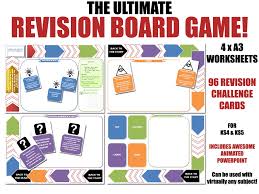 It's great just to have a little homemade card game that fits right in your pocket. Revision Board Games Teaching Resources