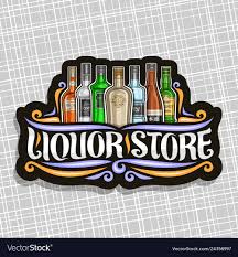 Logo For Liquor Store Vector Image On Vectorstock Liquor Store Liquor Shop Wine And Spirits Store