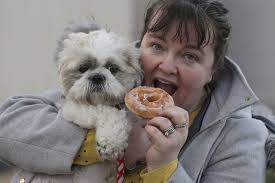 Three generations all going mad for doughnuts'