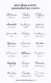 Best Free Script Handwriting Fonts Wild Side Design Co Tattoo Script Handwriting Fonts Watch Tattoos