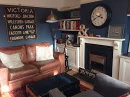 My Not Quite Finished Living Room Painted In Farrow Ball S New Colour Stiffkey Blue Brown Living Room Living Room Color Brown Living Room Decor