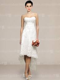 There are lots of cheap wedding dresses online for those who want to skip the bridal shop.you can find beautiful chiffon wedding dress with strapless ruched bodice $140 shop now. Informal Strapless Short Wedding Dress Bc014 Wedding Dresses Strapless Short Wedding Dress Wedding Dresses