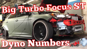 big turbo ford focus st dyno tuning w numbers youtube big turbo ford focus st dyno tuning w numbers