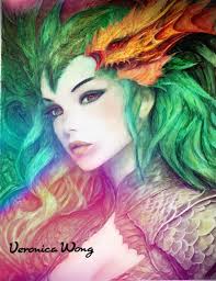 Gray scale and line art drawings for color-along event