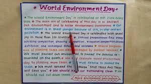 World environment day is a day especially celebrated to know and solve all the environmental issues. World Environment Day Essay In100 Words Speech On World Environment Day Beautiful Handwriting Youtube