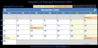 In der schweiz ist nur der 1. November 2020 Kalender Mit Feiertage Schweiz