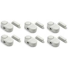 Détecteur d'ouverture porte & fenêtre pour alarme. 6 Mini Alarme Intrusion Contact Detection Ouverture Porte Sonore Appartement Cave Garage Tiroir Eclats Antivols