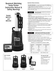 The basement watchdog special connect® is designed with reliability in mind. Basement Watchdog Bw1033 Installation Guide Manualzz