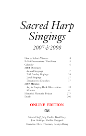 Sacred Harp Minutes Online Edition