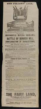 Maybe you would like to learn more about one of these? Exhibition Of The Historical Moving Diorama Of The Battle Of Bunker Hill And Conflagration Of Charlestown At Odd Fellows Hall 7th Street Charlestown Historic New England