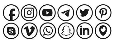 Black And White Skype Logo Social Media Icons Illustration Facebook Twitter Instagram And Telegram Skype Youtube Logo Sponsored In 2020 Social Media Icons Youtube Logo Icon Illustration