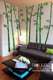 Removable Bamboo Wall Decal Tree Wall Decals Wall Sticker Living Room Wall Decor Wallpaper Art Wall Stickers Living Room Bamboo Wall Decor Bamboo Wall