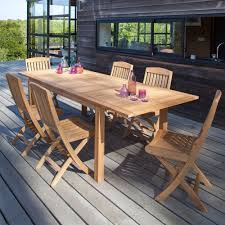 Banc jardin bois inspirant banc bois jardin fresh banc. Table De Jardin Madagascar Teck L180 240 L100 Cm 184 X 104 X 16 Cm Gamm Vert