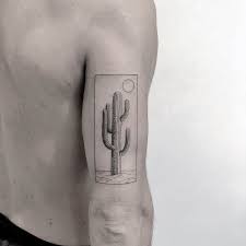 Cactus Tattoo By Marla Moon Desert Tattoo Cactus Tattoo Geometric Tattoo